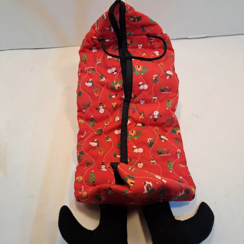 Tissue Box Cover Rectangular Vintage Avon Santa Claus Christmas Plush Holder 15